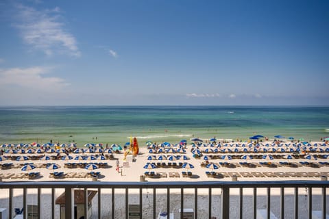 On the beach, beach towels