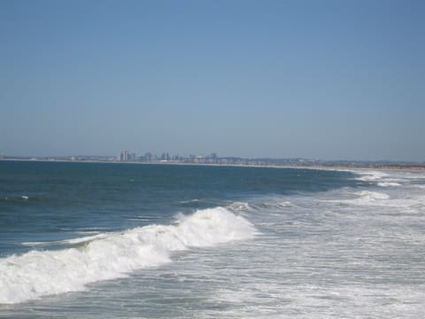 Beach nearby, sun loungers, beach towels