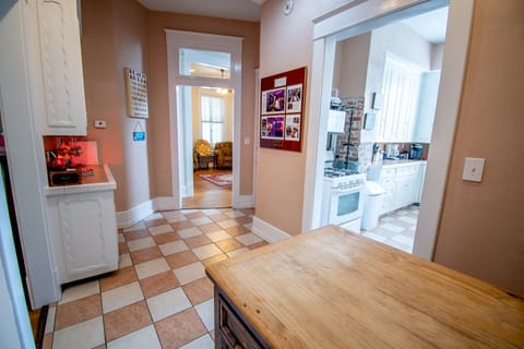 Frame of Coast Magazine article. On to the kitchen!