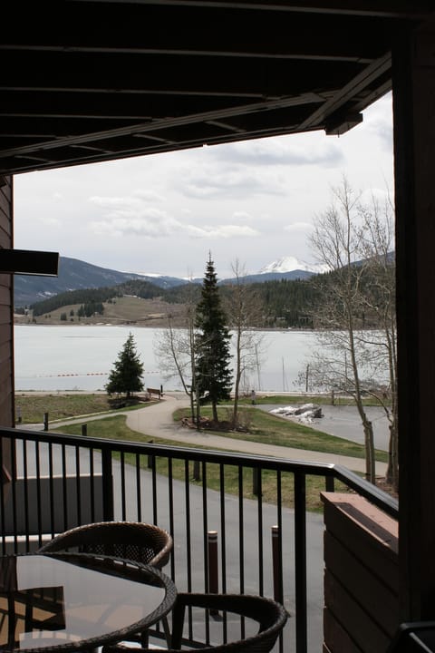 View of lake Dillon from the living room and deck