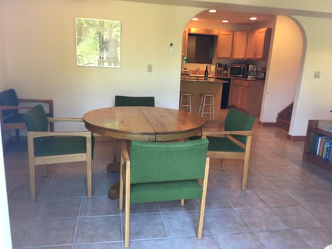 Looking into kitchen from dining area.