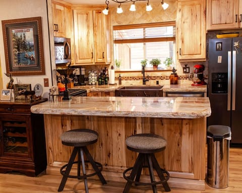 Fully stocked kitchen