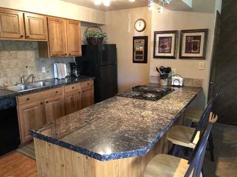 Fully equipped kitchen for preparing any meal.