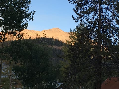 View of Baldy from balcony.