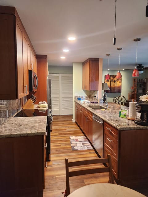 Kitchen looking toward hallway