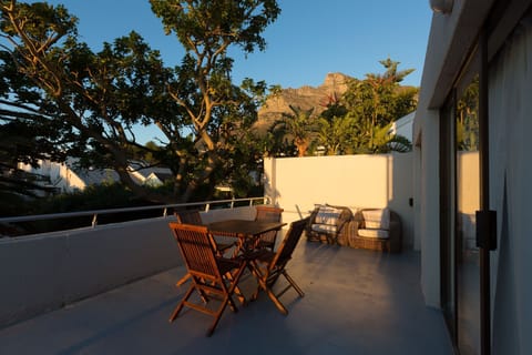 The private terrace of the master bedroom view of the Table Mountain Cable Car
