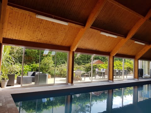 Indoor pool, a heated pool