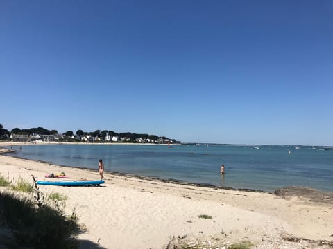 Beach nearby, sun loungers