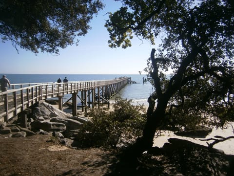 Beach nearby, sun loungers