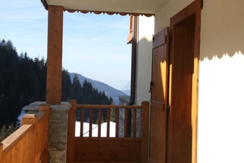 View of the mountain and the runs from the east-facing balcony