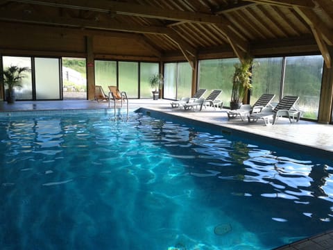 Indoor pool, a heated pool