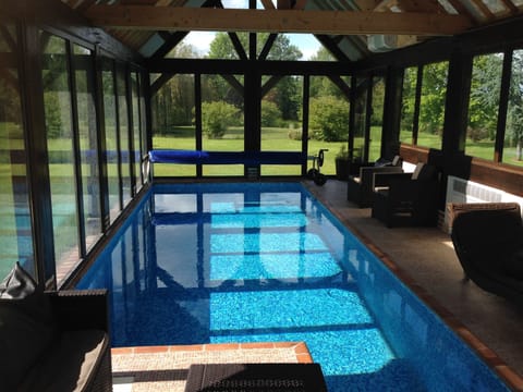 Indoor pool, a heated pool