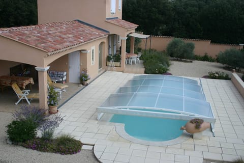 A heated pool