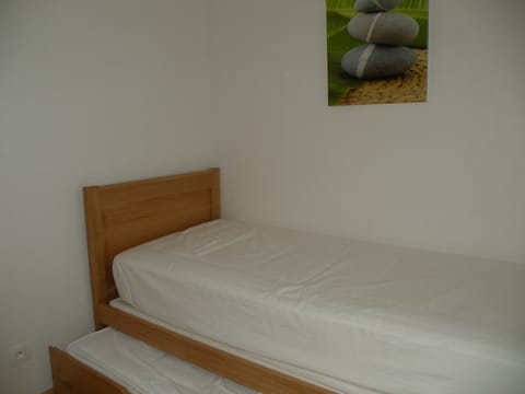 1 bedroom, iron/ironing board, travel crib