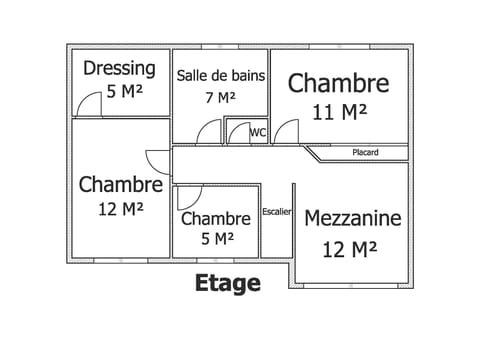 Upstairs plan
