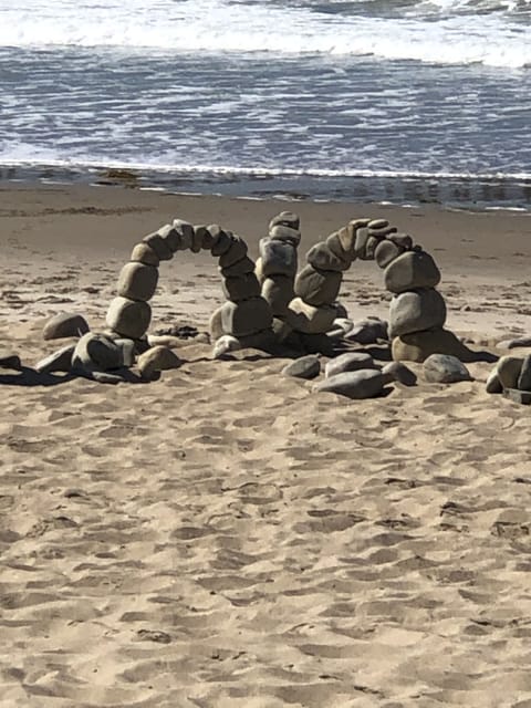 On the beach