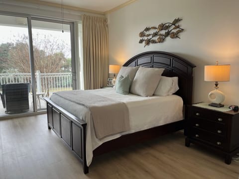 King Master Bedroom is the perfect vacation escape. Sneak out to the balcony!