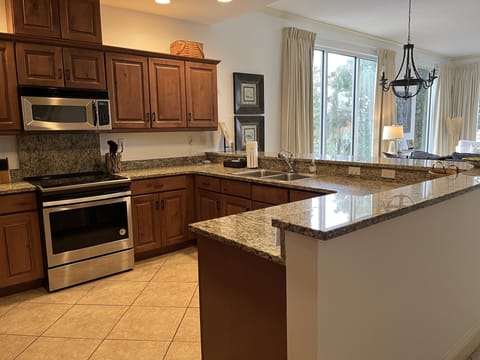 Full service kitchen. Can you smell the low-country boil?