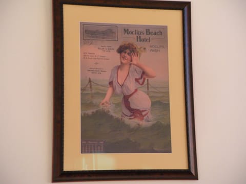 Copy of the original poster of the Moclips Hotel built by Mr Lycan a century ago
