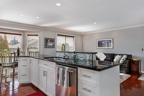 Our kitchen is not only beautiful; it is functional.
