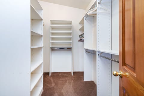 Master walk-in closet