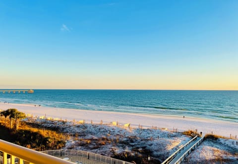 Golden hour from Summer Place 506 balcony.