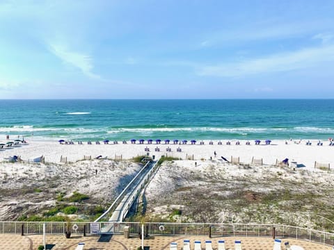 Photo of the Spectacular Ocean & Beach View from the condo and balcony.