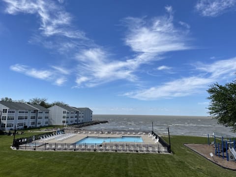 Great view from the condo and all of this just down the steps to your backyard.