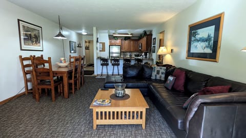 BC West Condo I-1 living room and kitchen