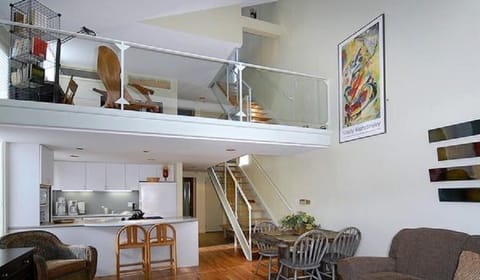 Open design with 2nd floor loft