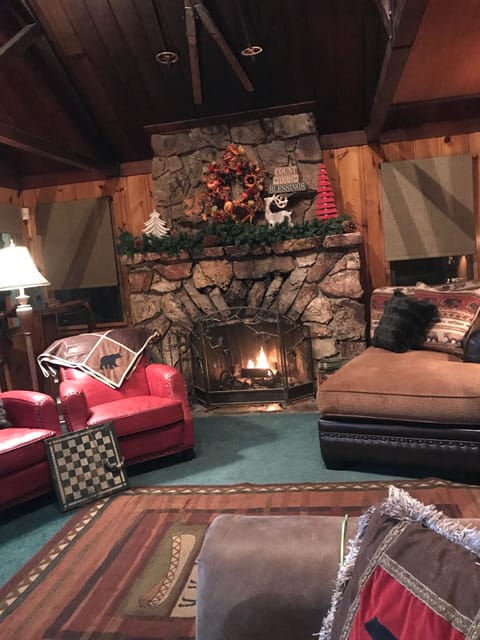 Cozy fireside setting will warm you from head to toe!