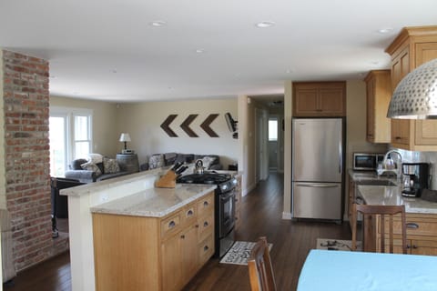 Kitchen into Living Room