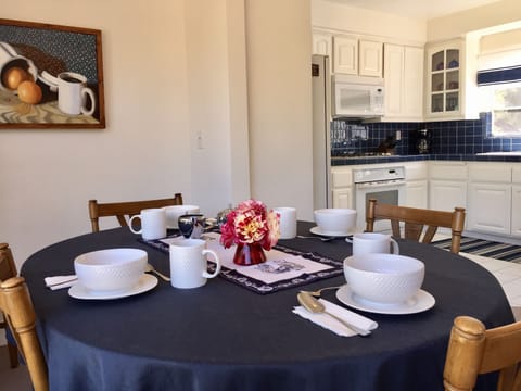 Fragrant roses from your front garden join you for breakfast each morning!