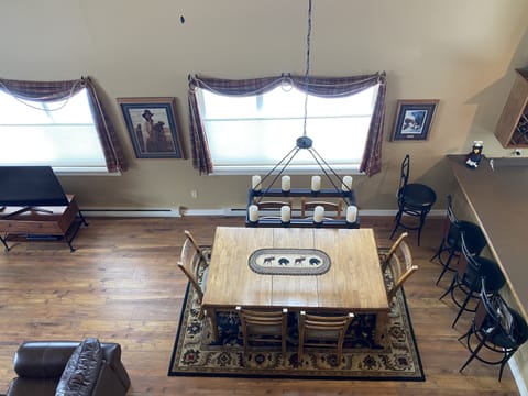 Dining area top view
