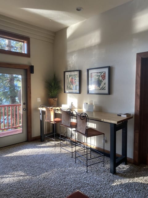 Lower level work station - great for remote work! 