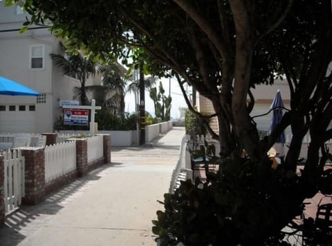 Just a short, short walk to the Beach