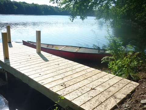 Picture yourself, lakefront, on your dock on lovely 150 acre private lake.  