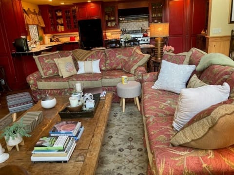 plenty of seating in living room