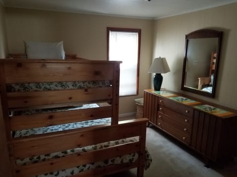 Bedroom #4. Bunk bed with full on bottom and twin on top
