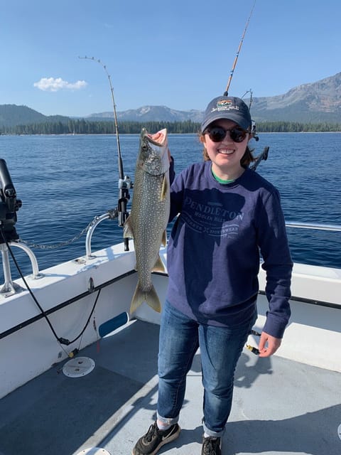 Great fishing in Lake Tahoe 