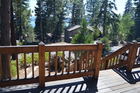 Front deck with Lake Tahoe views