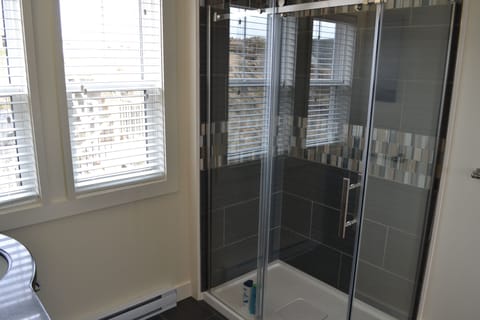 Master bath shower with custom tile work
