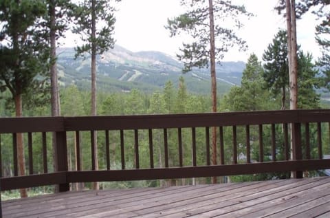 View of Peak 9 ski runs from Kitchen Balcony