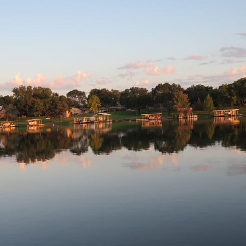 Sunrise is also a lovely time of day.