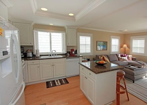 View of open plan Kitchen looking towards living room