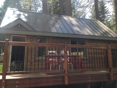 Exterior with large deck