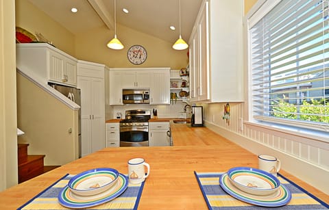 This view shows staircase to upstairs master bedroom.