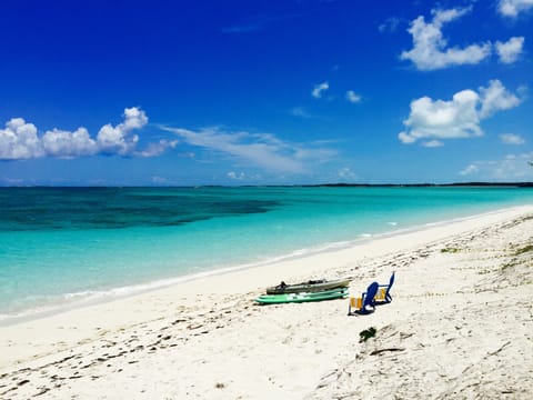 On the beach, beach towels