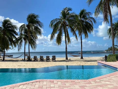 An infinity pool, a heated pool