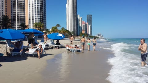 On the beach